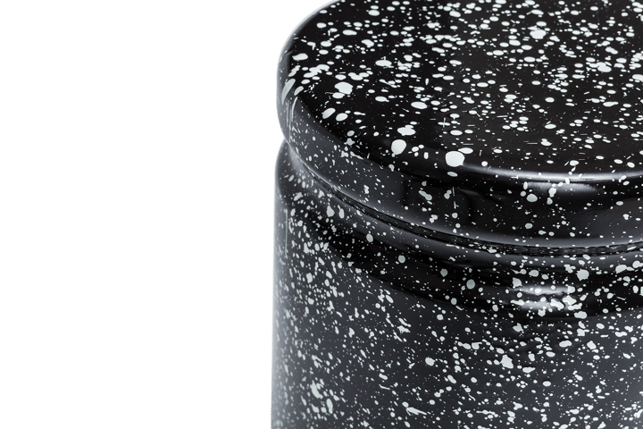 Last スツール Ø32x44 cm, Black-white splatter Hem
