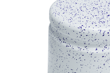 Last スツール Ø32x44 cm - White-blue splatter - Hem
