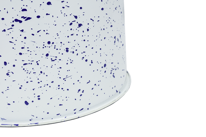 Last スツール Ø32x44 cm, White-blue splatter Hem
