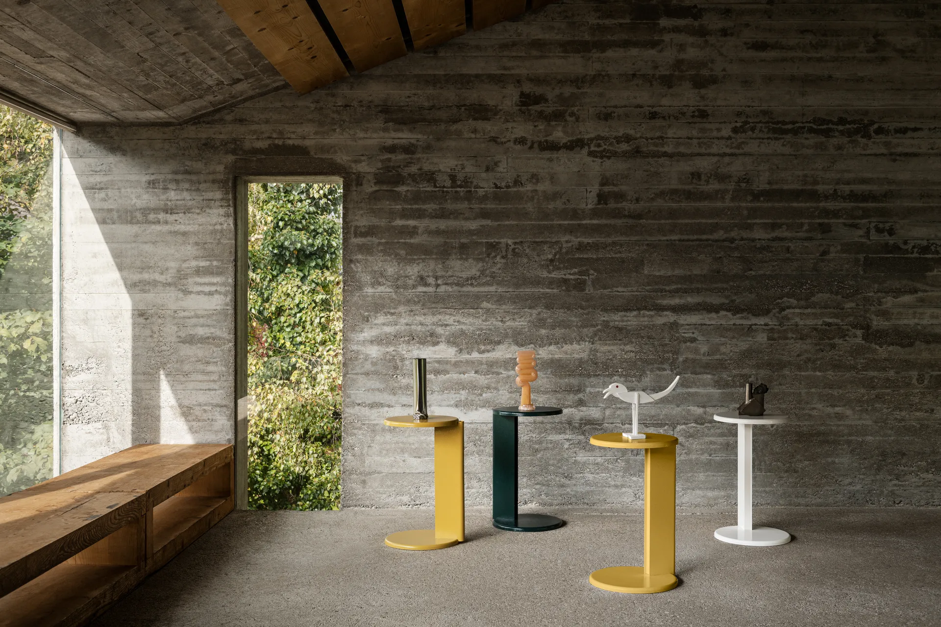 Lolly サイドテーブル 56 cm, Black grey matte Hem