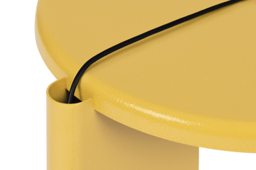 Lolly サイドテーブル 56 cm - Ochre yellow gloss - Hem