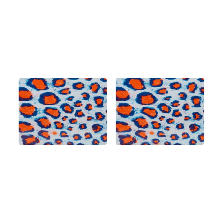 Monster ランチョンマット 30x40 cm 2枚 - Coral-white-ultramarine blue - Hem
