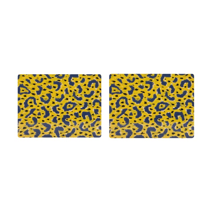 Monster ランチョンマット 30x40 cm 2枚 - Ochre yellow-grey-black - Hem