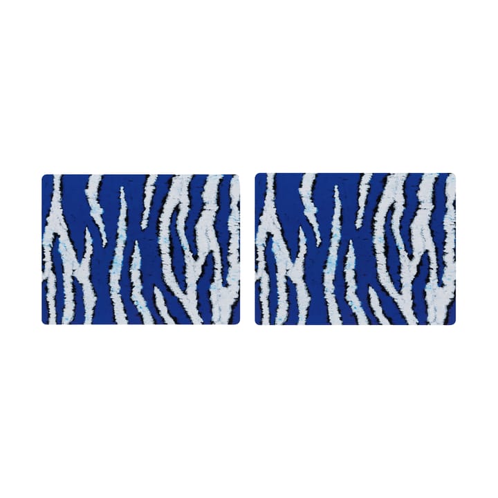Monster ランチョンマット 30x40 cm 2枚 - Ultramarine blue-white - Hem