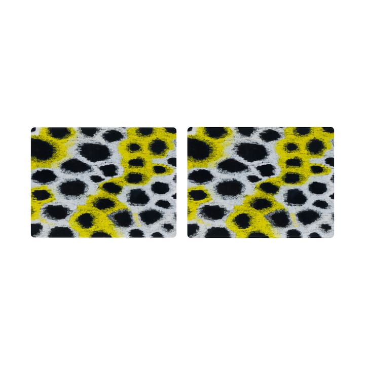 Monster ランチョンマット 30x40 cm 2枚 - White-yellow-black - Hem