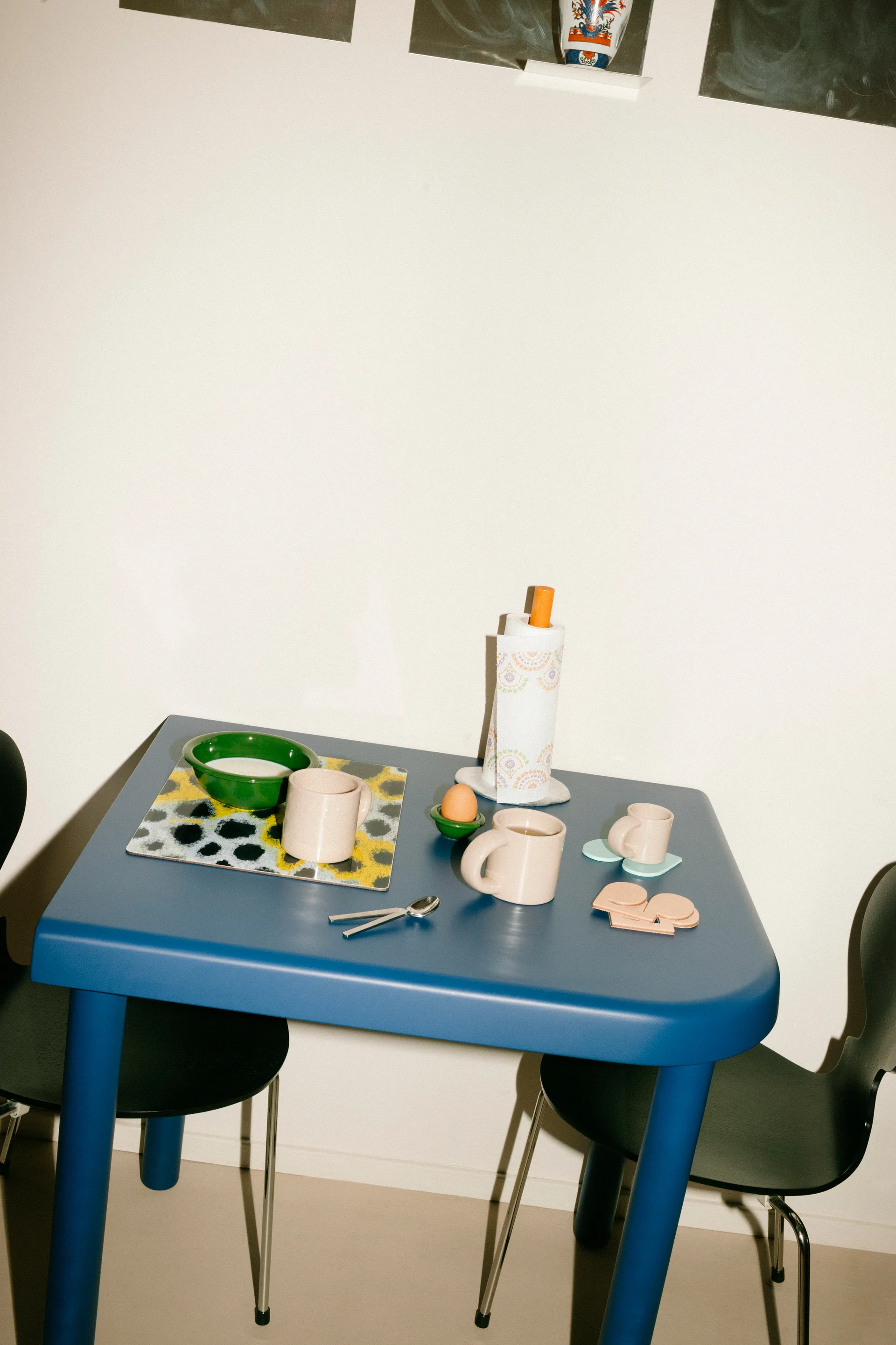 Monster ランチョンマット 30x40 cm 2枚, White-yellow-black Hem