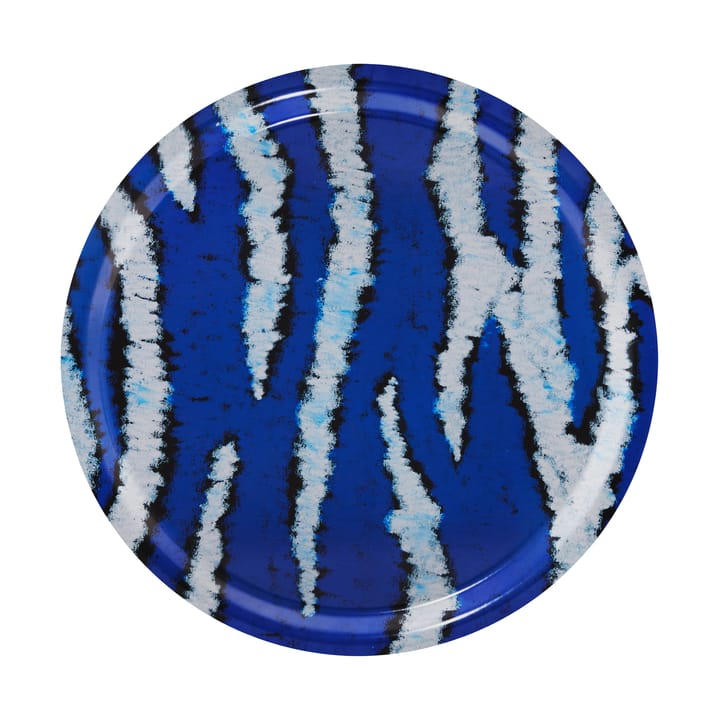 Monster トレイ ミディアム Ø49 cm - Ultramarine blue-white - Hem