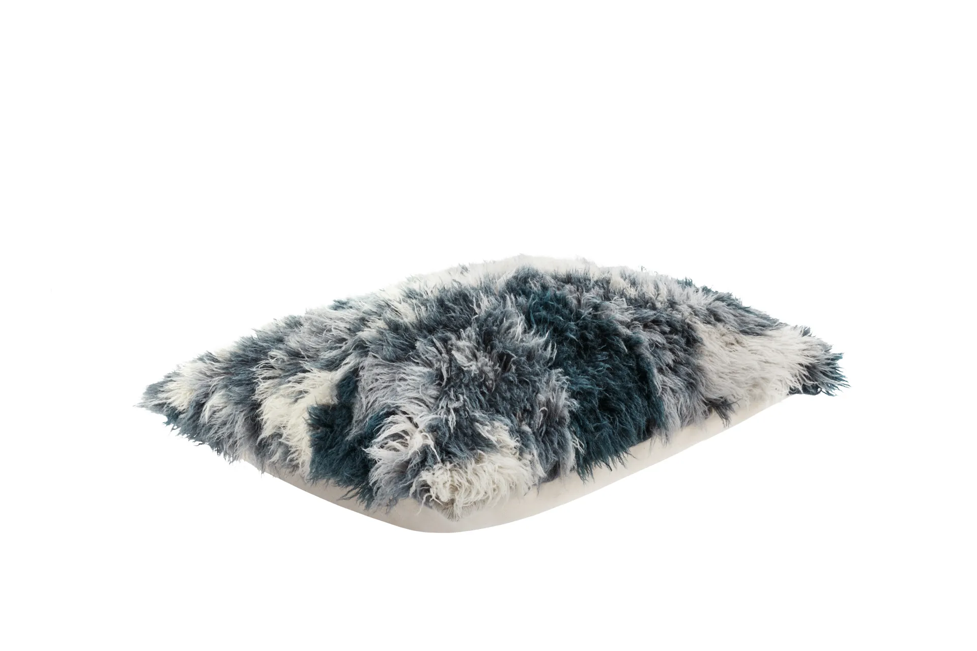 Monster クッション L 40x60 cm, Dark teal-off white Hem