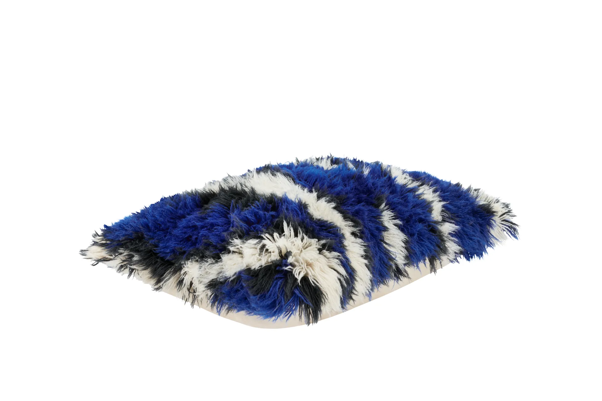 Monster クッション L 40x60 cm, Ultramarine blue-off white Hem