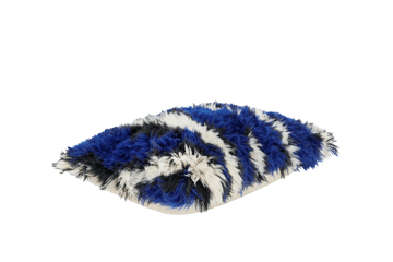 Monster クッション L 40x60 cm - Ultramarine blue-off white - Hem