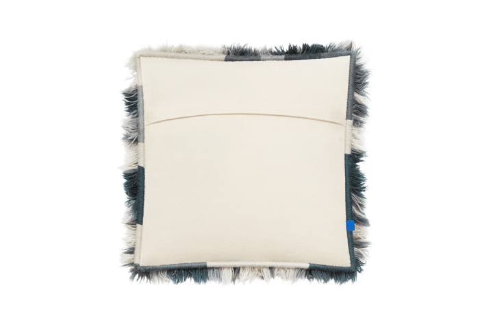 Monster クッション M 50x50 cm, Dark teal-off white Hem