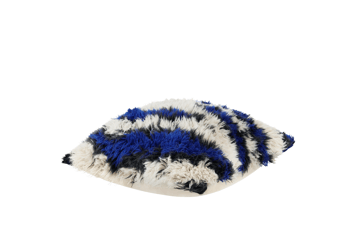 Monster クッション M 50x50 cm - Ultramarine blue-off white - Hem