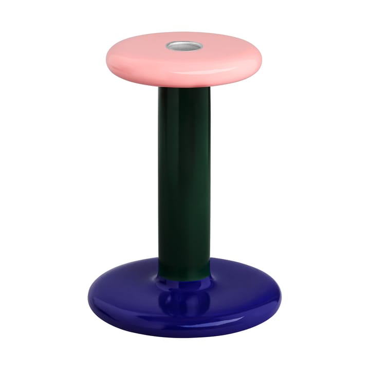 Pesa キャンドルホルダー M 18 cm - Pink-black green-night blue - Hem