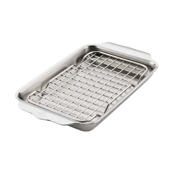 Hestan オーブン天板 冷却ラック付き - ステンレススチール、16.8x28.8 cm - Hestan