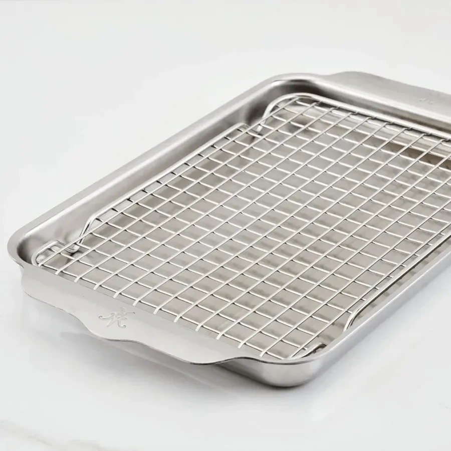Hestan OvenBond クォーツパン（オーブンラック付き）, Stainless steel, 24x39 cm Hestan