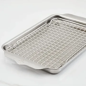 Hestan OvenBond クォーツパン（オーブンラック付き） - Stainless steel, 24x39 cm - Hestan