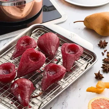 Hestan OvenBond クォーツパン（オーブンラック付き） - Stainless steel, 24x39 cm - Hestan
