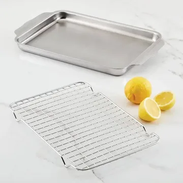 Hestan OvenBond クォーツパン（オーブンラック付き） - Stainless steel, 24x39 cm - Hestan