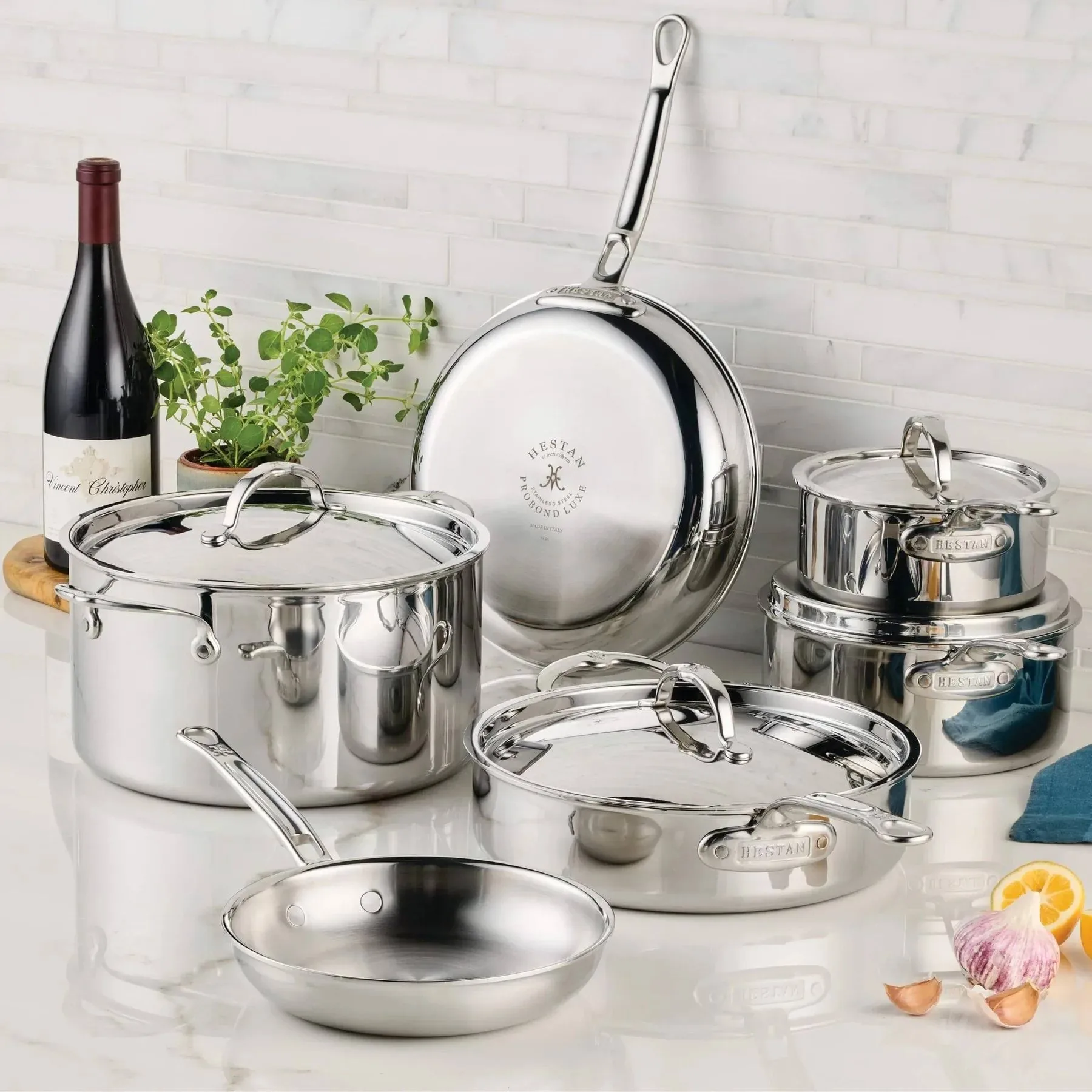 Hestan ProBond Luxe 鍋・フライパン セット, Stainless steel, 10 pieces Hestan