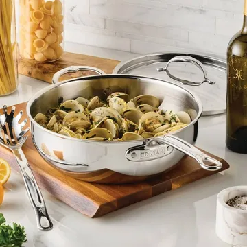 Hestan ProBond Luxe フライパン 蓋付き - Stainless steel, auxiliary handle - Hestan