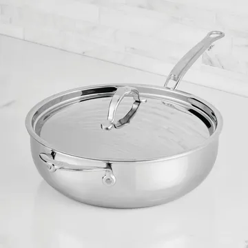 Hestan ProBond Luxe フライパン 蓋付き - Stainless steel, auxiliary handle - Hestan