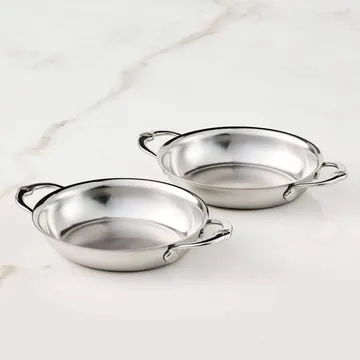 Hestan Provisions 楕円形 グラタン皿 - ミニ オープン 2個セット 17 cm - Hestan