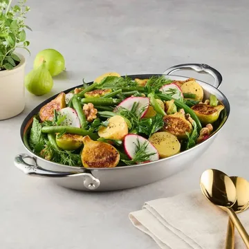 Hestan Provisions 楕円形 グラタン皿 - オープン, 30x21 cm - Hestan