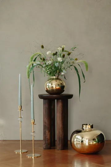 Alba キャンドルスティック 30 cm - Solid brass and glass - Hilke Collection