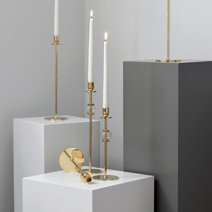Alba キャンドルスティック 40 cm - Solid brass and glass - Hilke Collection