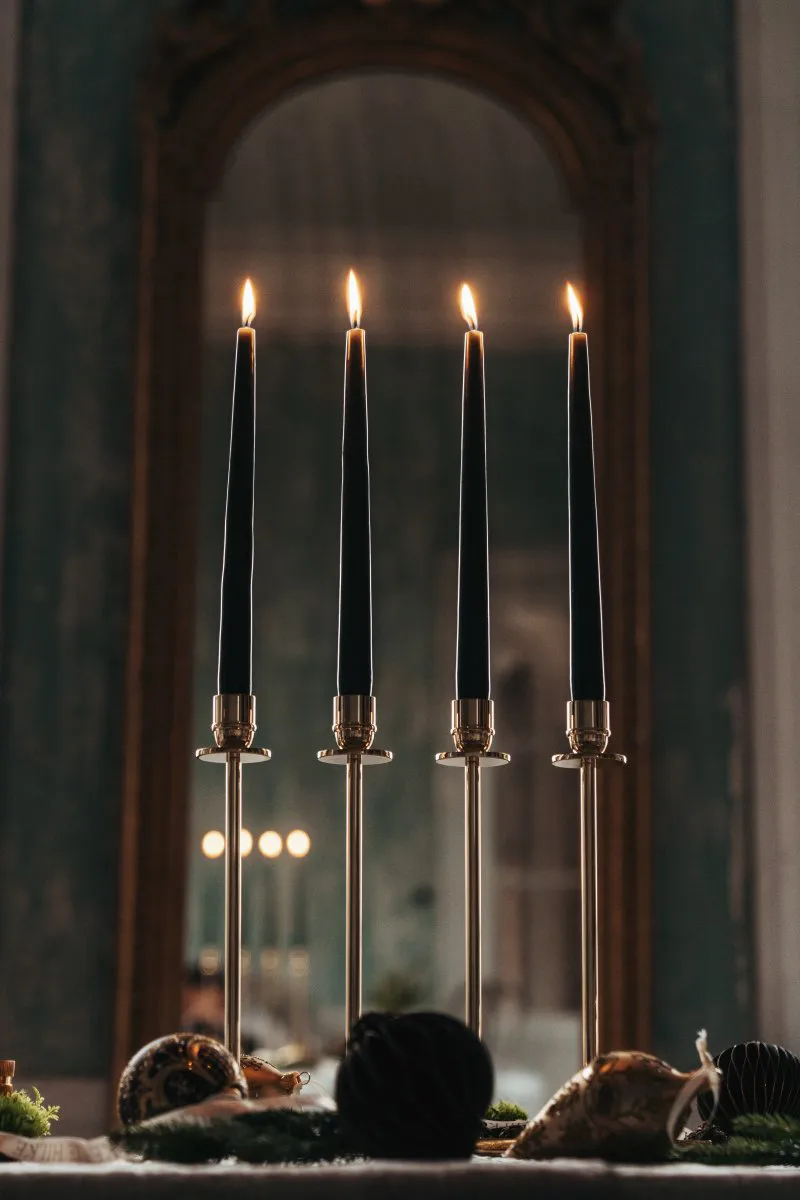 Alto キャンドルスティック, Solid brass Hilke Collection