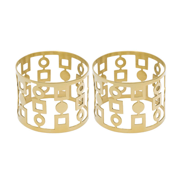 Anima ナプキンリング 2個セット - Brass - Hilke Collection