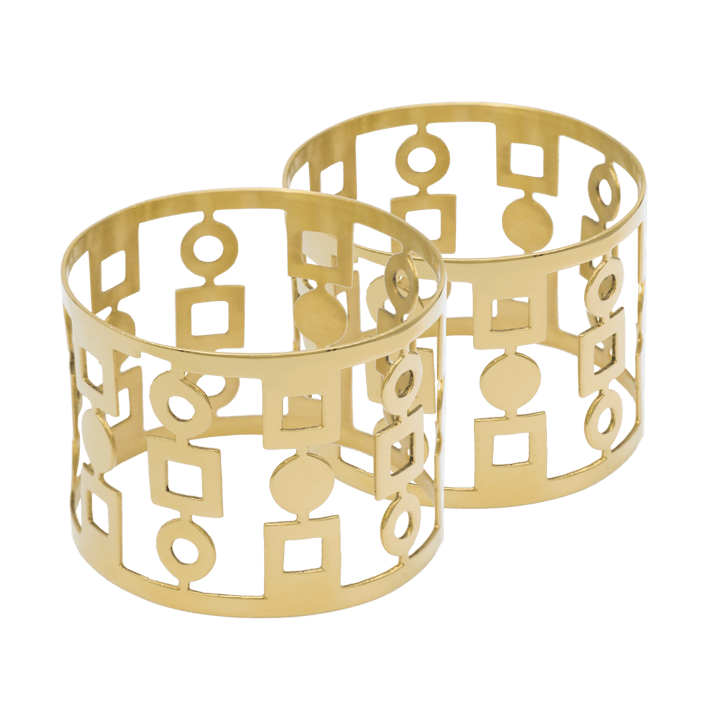 Anima ナプキンリング 2個セット, Brass Hilke Collection
