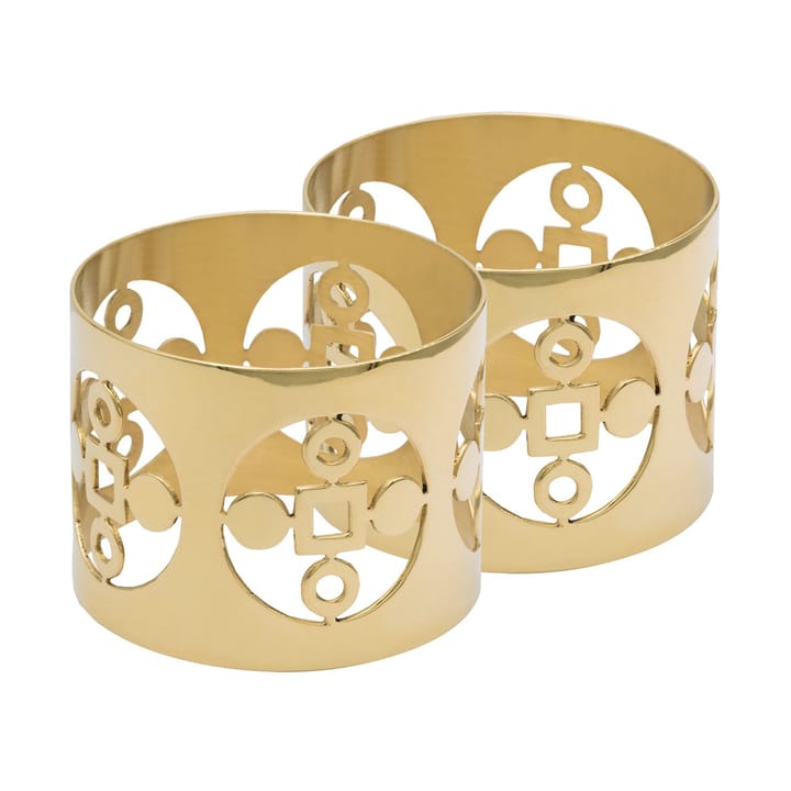 Anima Gemella ナプキンリング 2個セット, Brass Hilke Collection