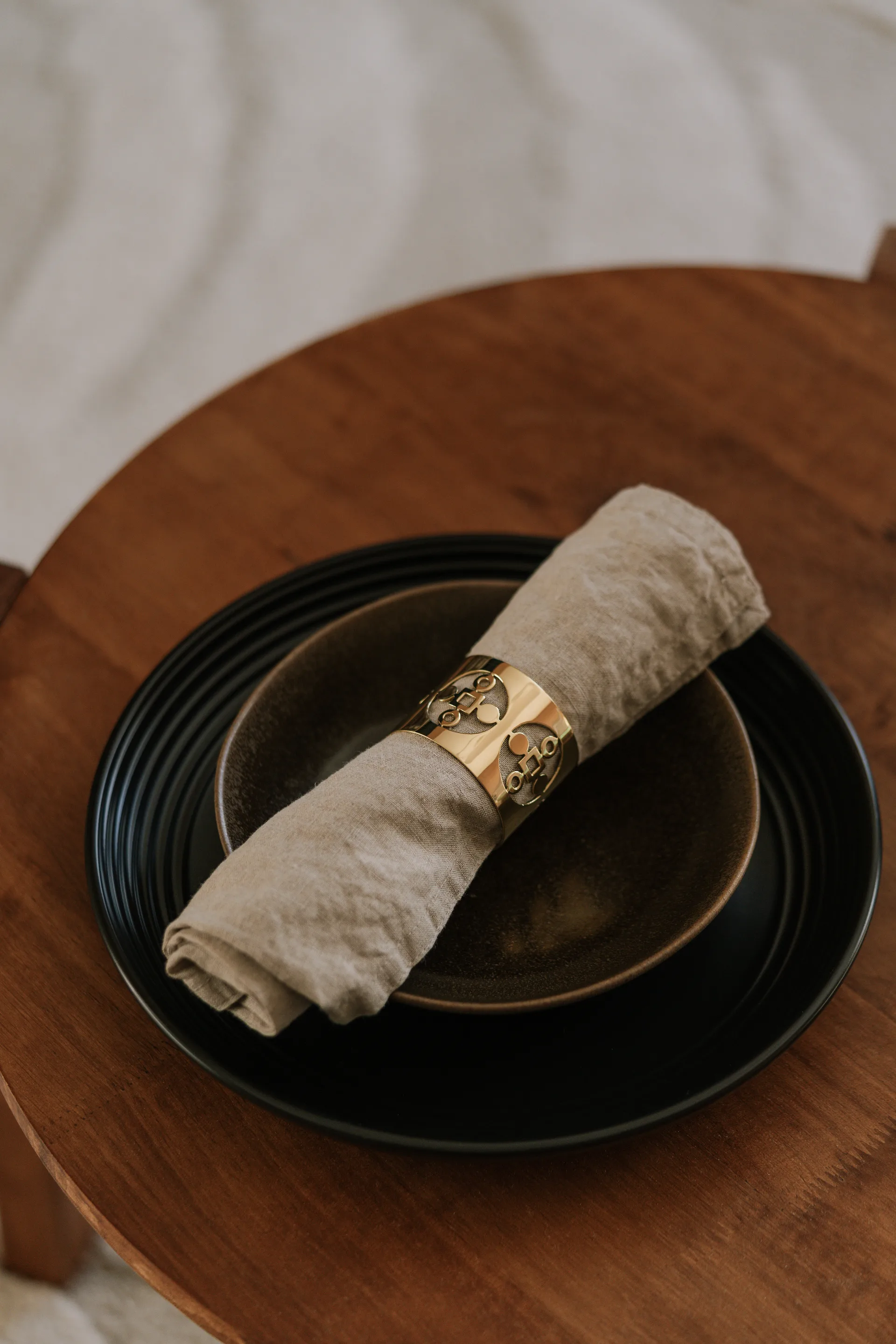 Anima Gemella ナプキンリング 2個セット, Brass Hilke Collection