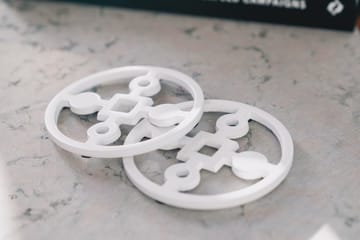 Anima Gemella コースター 4パック - White - Hilke Collection