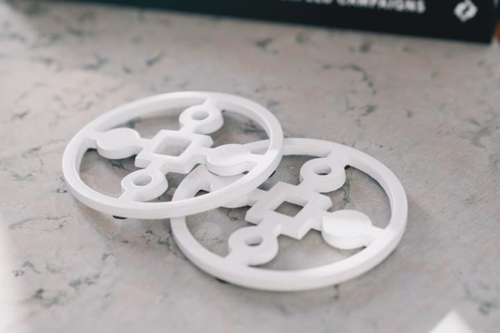 Anima Gemella コースター 4パック, White Hilke Collection