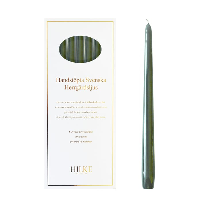 Herrgårdsljus キャンドル 30 cm 6本, Antique green Hilke Collection