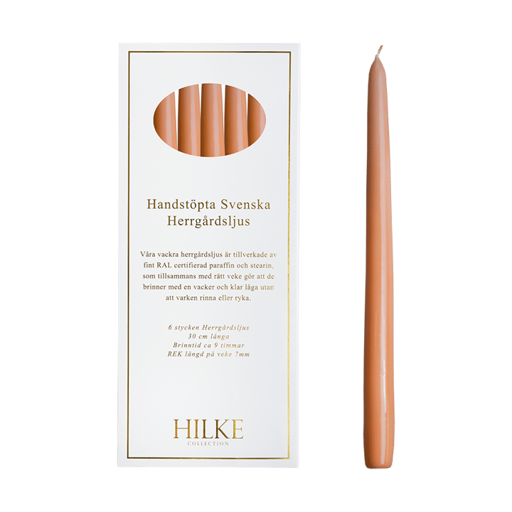 Herrgårdsljus キャンドル 30 cm 6本, Apricot Hilke Collection
