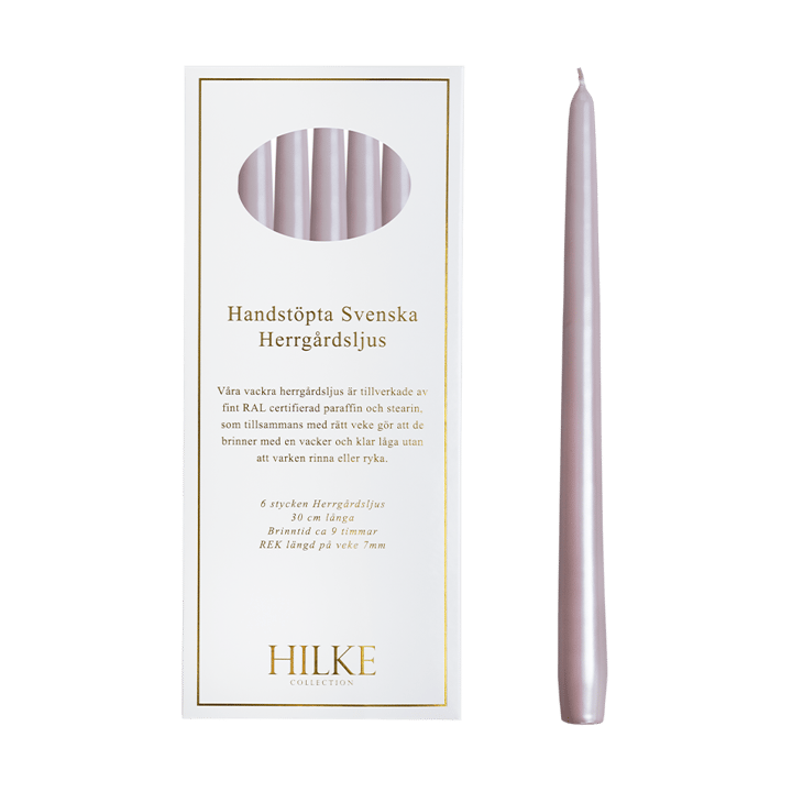 Herrgårdsljus キャンドル 30 cm 6本, Dusty pink pearl Hilke Collection