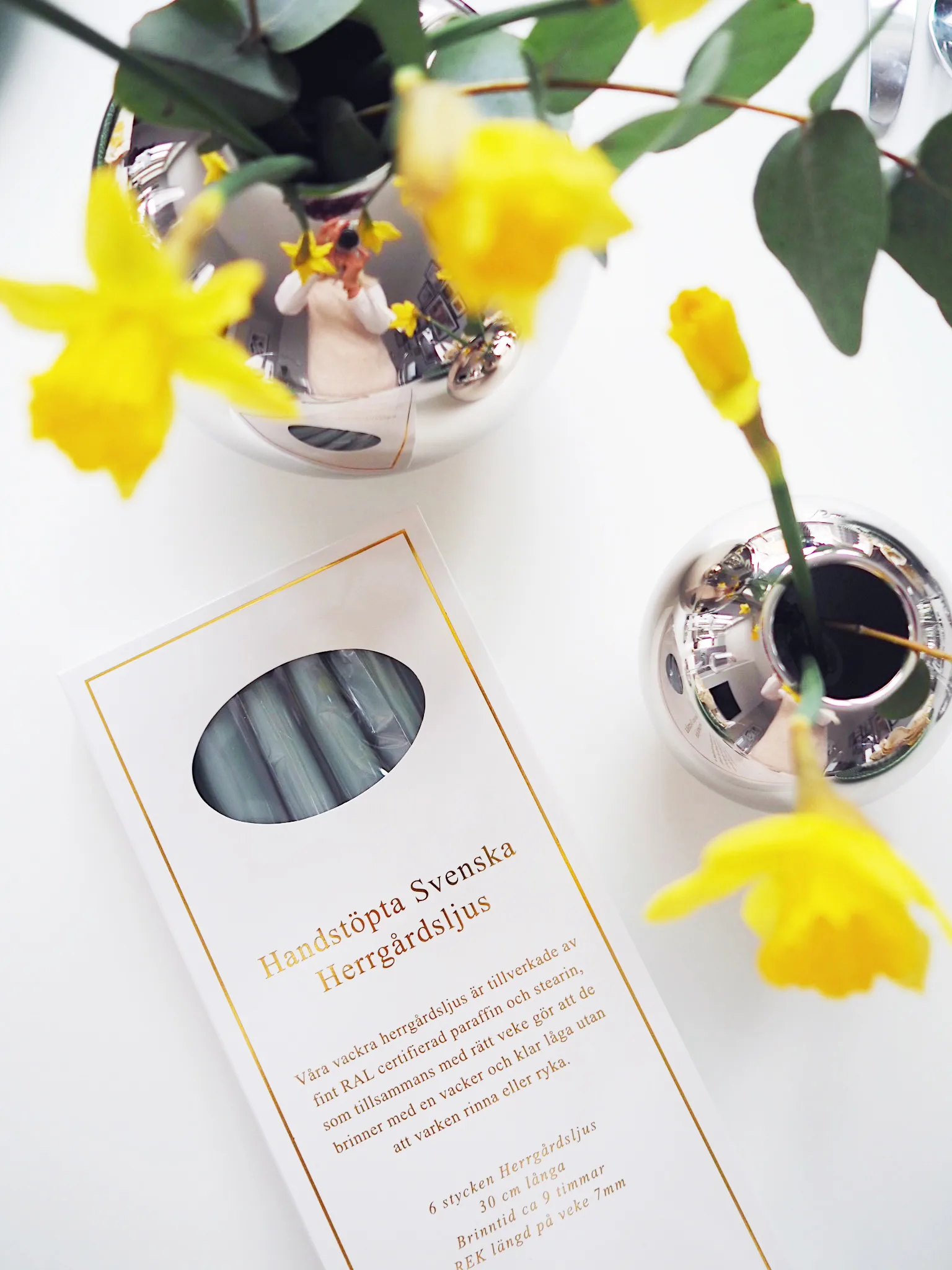 Herrgårdsljus キャンドル 30 cm 6本, Eucalyptus Hilke Collection