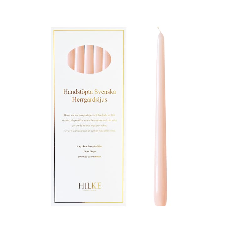 Herrgårdsljus キャンドル 30 cm 6本, Pink glossy Hilke Collection