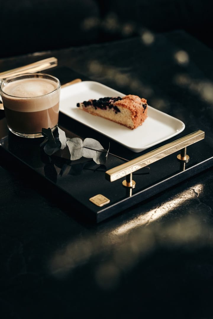 Hilke Collection トレイ 40.5x25.5 cm, Granite-solid brass Hilke Collection