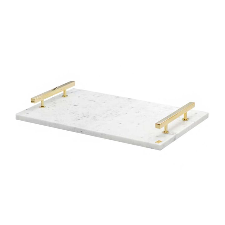 Hilke Collection トレイ 40.5x25.5 cm - White marble-solid brass - Hilke Collection