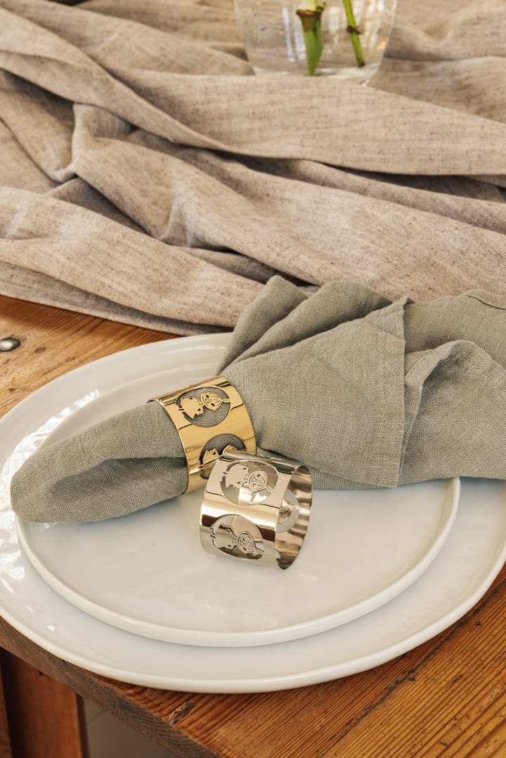 Hilke X ムーミン ナプキンリング リトルミィ 2個, Nickel-plated brass Hilke Collection