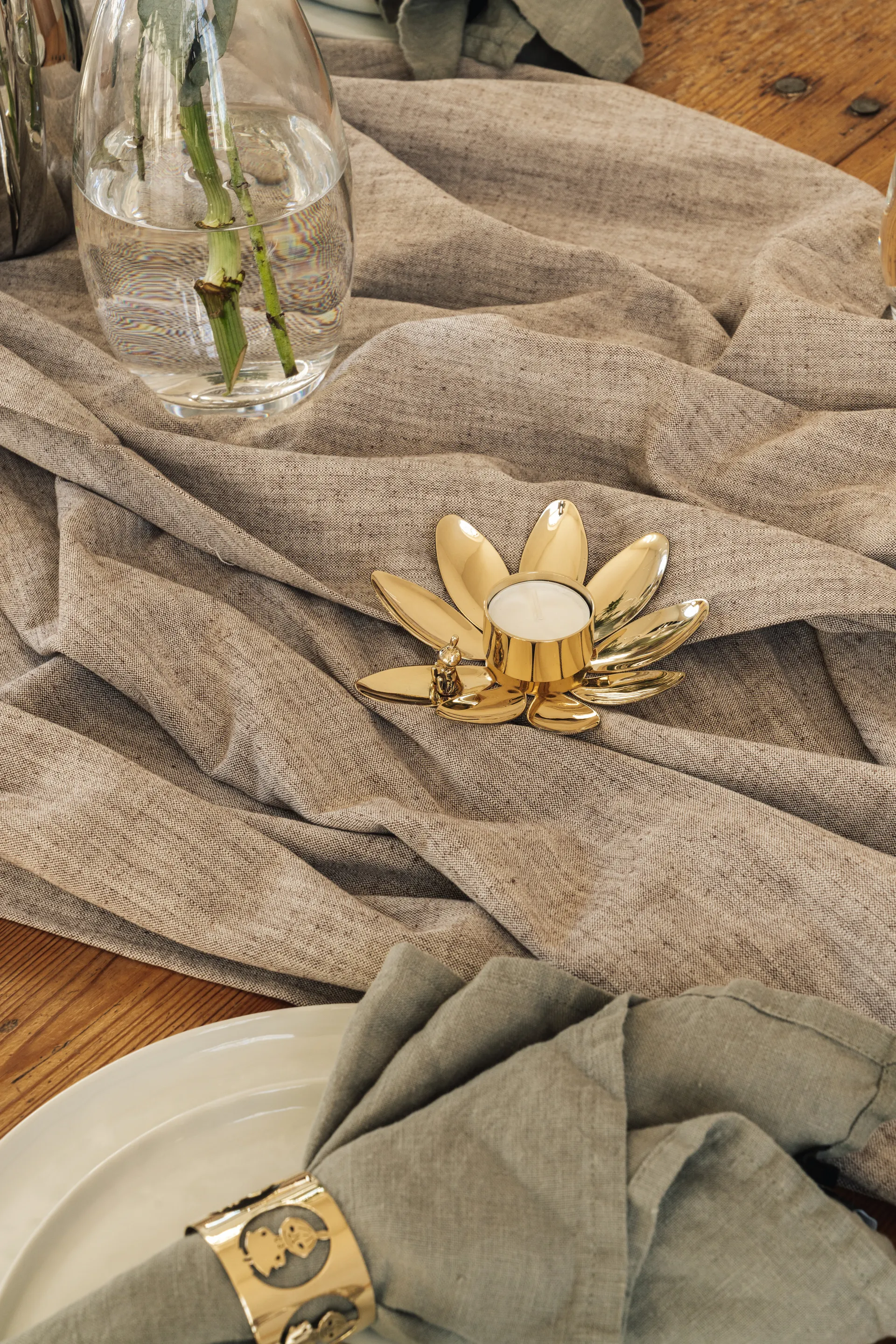 Hilke X ムーミン リトルミィ キャンドルホルダー, Brass Hilke Collection