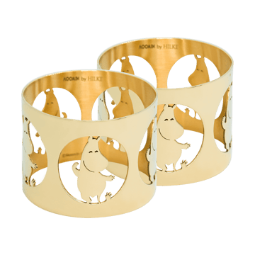 Hilke X Moomin ナプキンリング ムーミントロール 2個 - Brass - Hilke Collection