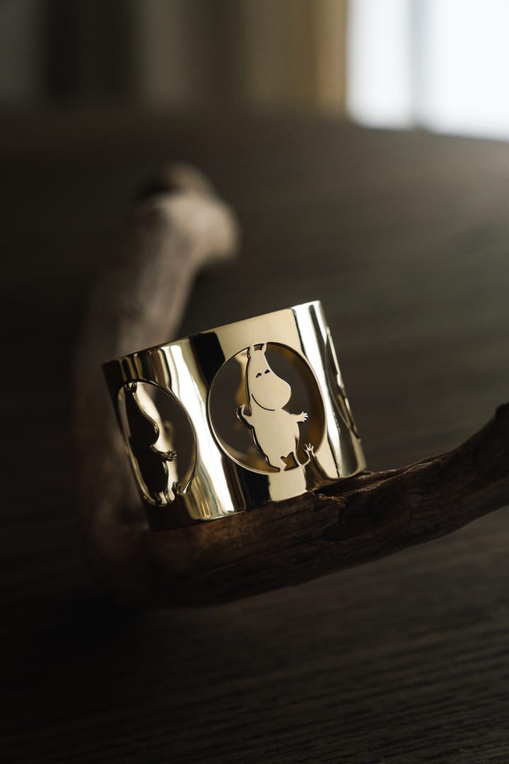 Hilke X Moomin ナプキンリング ムーミントロール 2個, Brass Hilke Collection