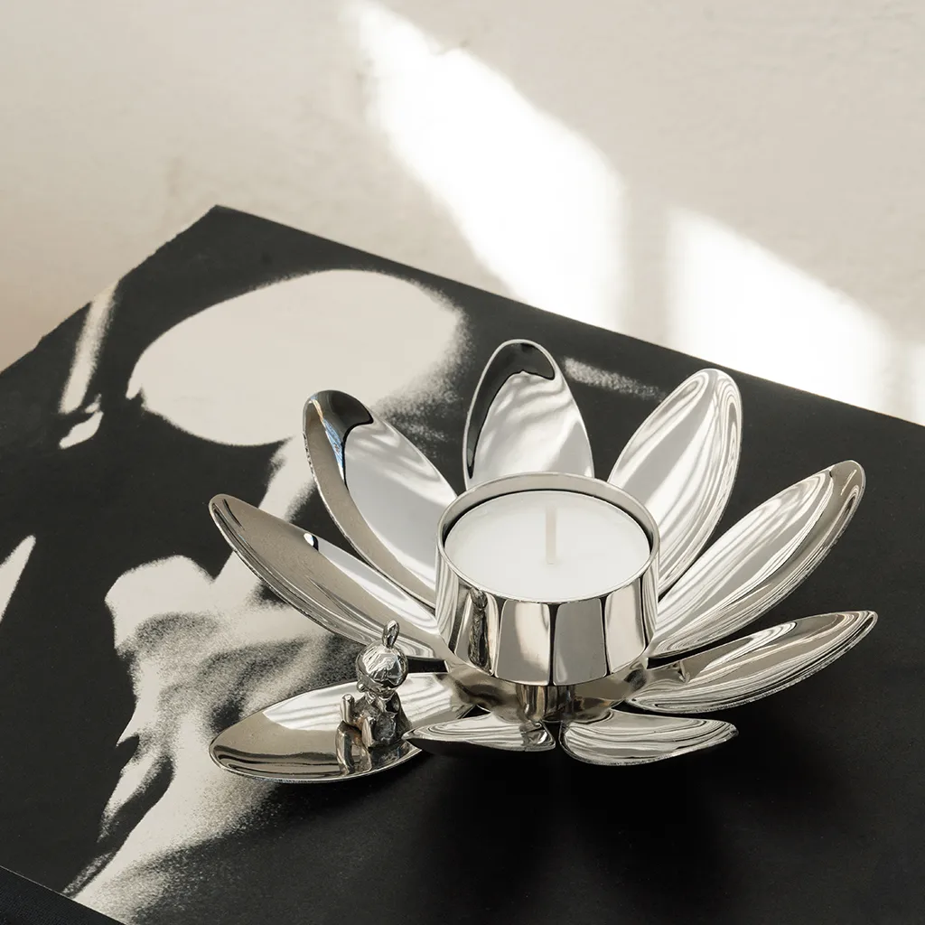 Hilke X ムーミン リトルミィ キャンドルホルダー, Nickel-plated brass Hilke Collection