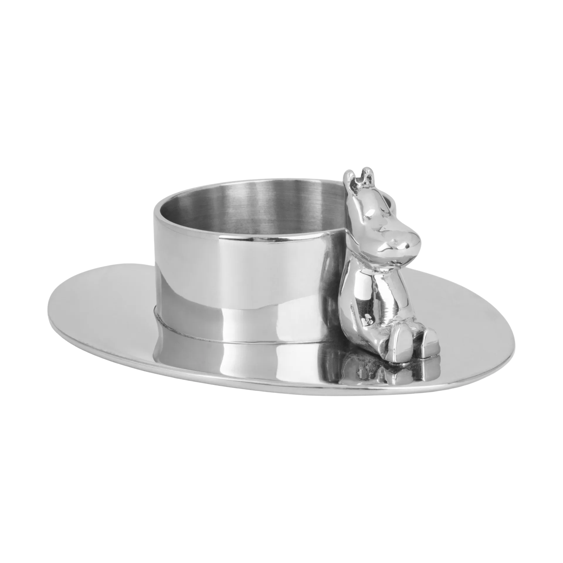 Hilke X ムーミン No.3 キャンドルホルダー, Nickel-plated brass Hilke Collection