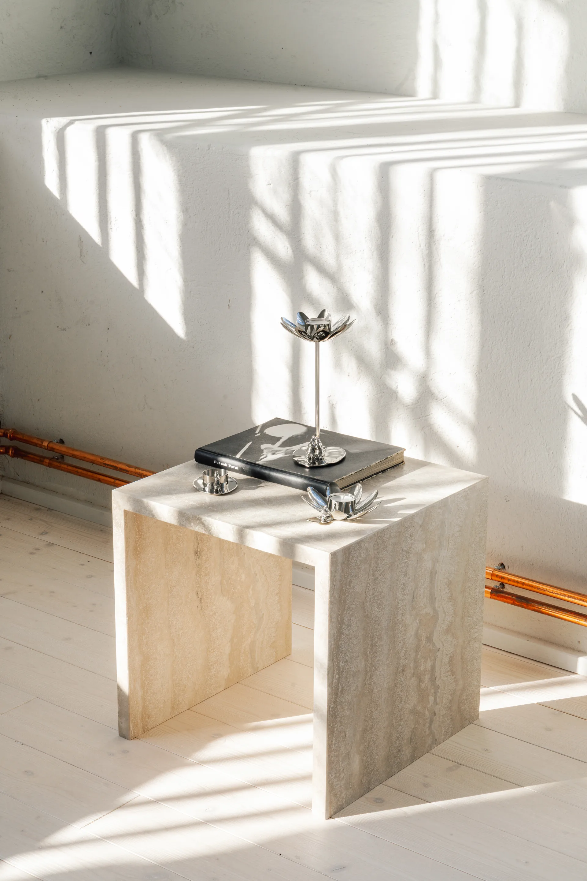 Hilke X ムーミン No.3 キャンドルホルダー, Nickel-plated brass Hilke Collection